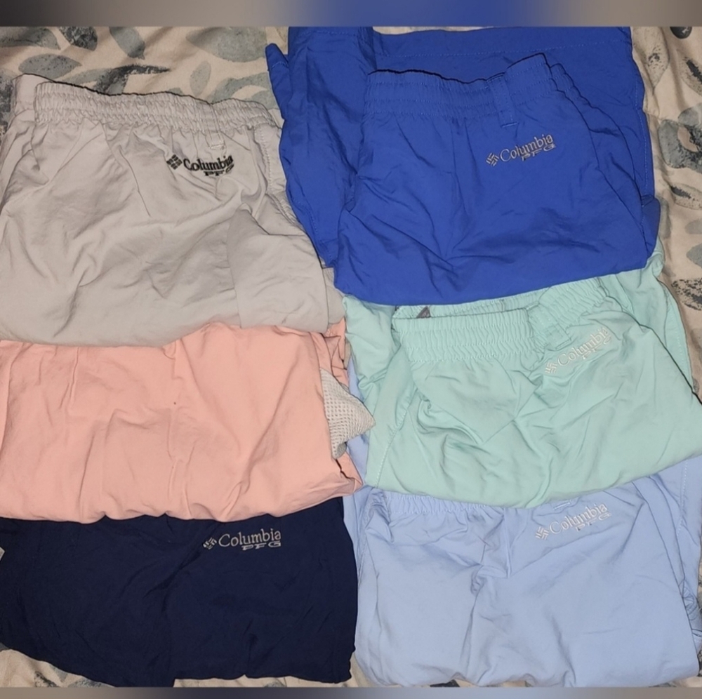 Bundle of 6 YXL Columbia Shorts